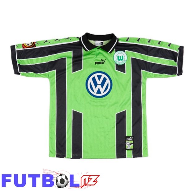 Camisetas De Futbol Vfl Wolfsburg Retro Segunda Verde Negro 1999-2000