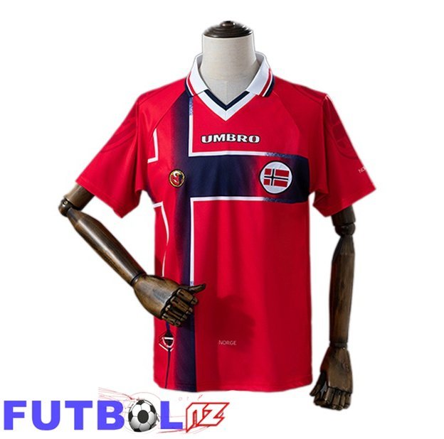 Camisetas De Futbol Noruega Retro Primera Rojo 1997-1998