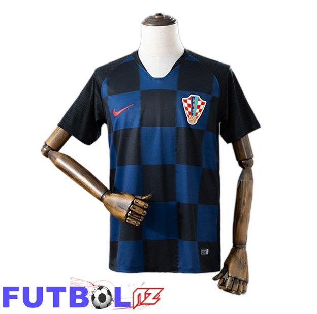 Camisetas De Futbol Croacia Retro Segunda Azul Real 2018