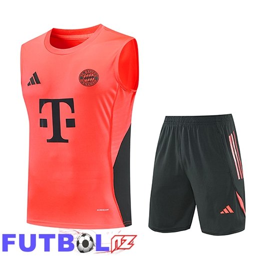 Chalecos De Futbol Bayern Munich Naranja/Negro 2026/2027