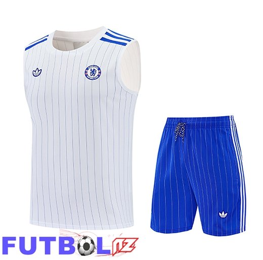 Chalecos De Futbol FC Chelsea Blanco/Azul 2026/2027
