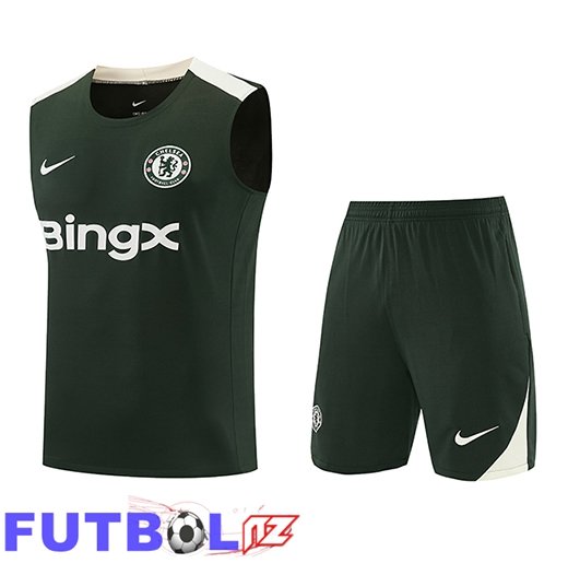 Chalecos De Futbol FC Chelsea Verde/Beige 2026/2027