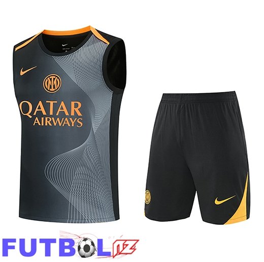 Chalecos De Futbol Inter Milan Negro/Naranja 2026/2027