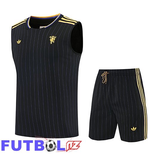 Chalecos De Futbol Manchester United Negro/Amarillo 2026/2027