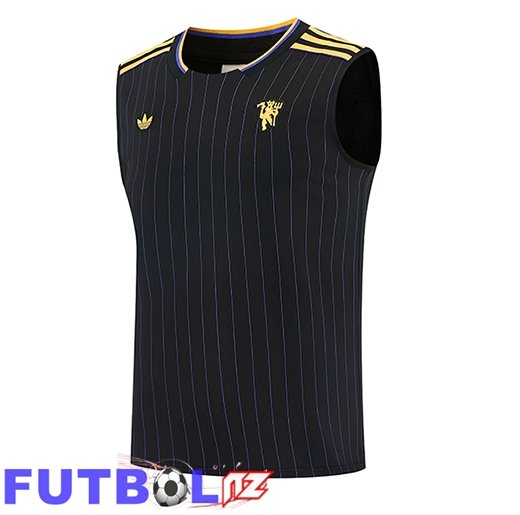 Chalecos De Futbol Manchester United Negro/Amarillo 2026/2027