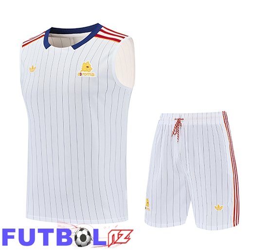 Chalecos De Futbol AS Roma Blanco/Rojo 2026/2027