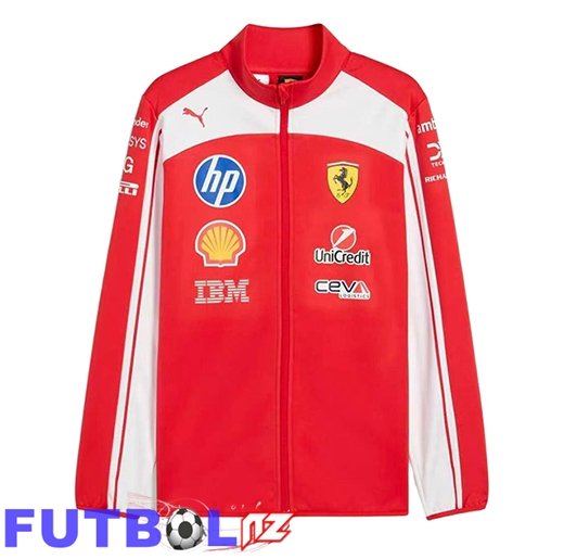 Chaqueta F1 Scuderia Ferrari Team Rojo/Blanco 2026