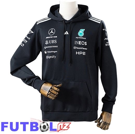 Sweatshirt Capuche F1 Mercedes Benz Team Negro 2026