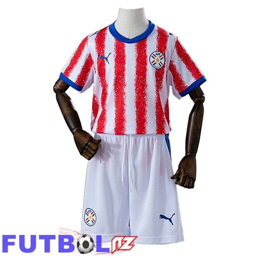 Camisetas De Futbol Paraguay Ninos Primera Copa Del Mundo 2026
