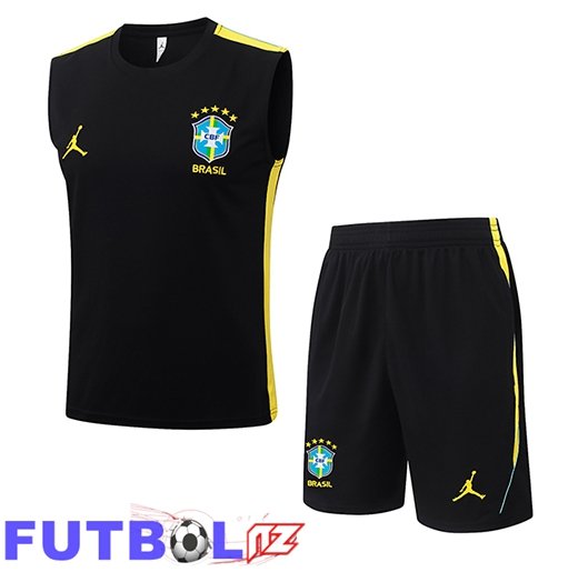 Chalecos De Futbol Brasil Negro/Amarillo 2026/2027