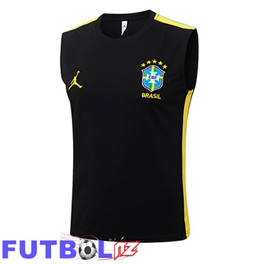 Chalecos De Futbol Brasil Negro/Amarillo 2026/2027