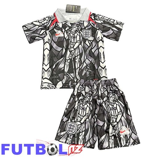 Camisetas De Futbol Inglaterra Ninos Edición Especial Negro 2026/2027