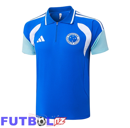 Camiseta Polo Cruzeiro Azul/Blanco 2026/2027