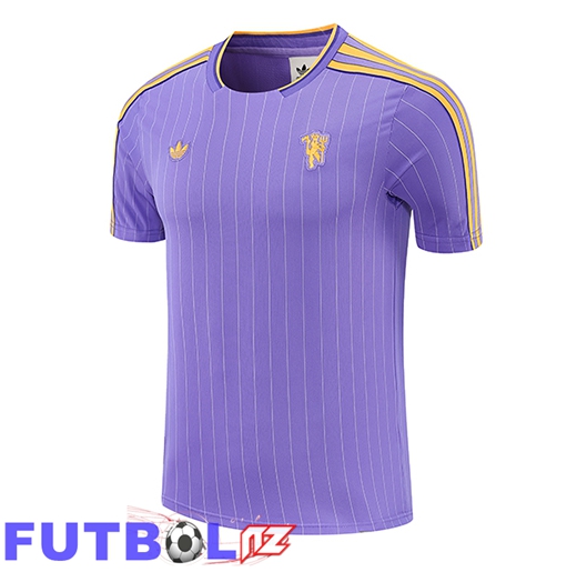 Training T-Shirt Manchester United Púrpura/Amarillo 2026/2027