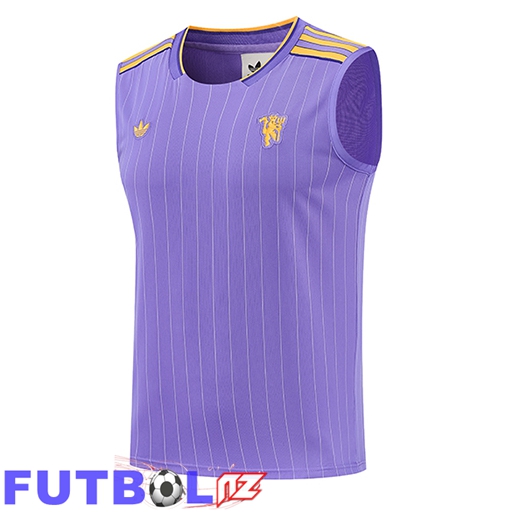 Chalecos De Futbols Manchester United Púrpura/Amarillo 2026/2027