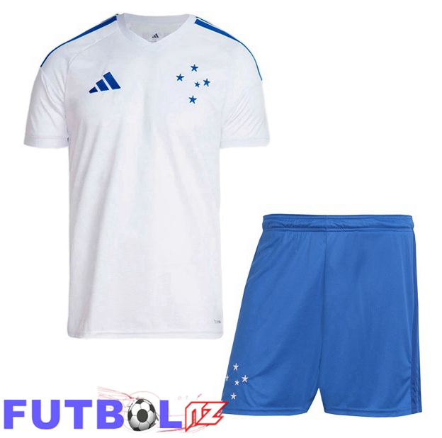 Camisetas De Futbol Cruzeiro EC Ninos Segunda Blanco 2026/2027