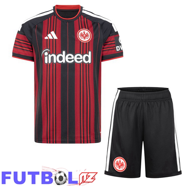 Camisetas De Futbol Eintracht Frankfurt Ninos Primera Rojo Negro 2026/2027