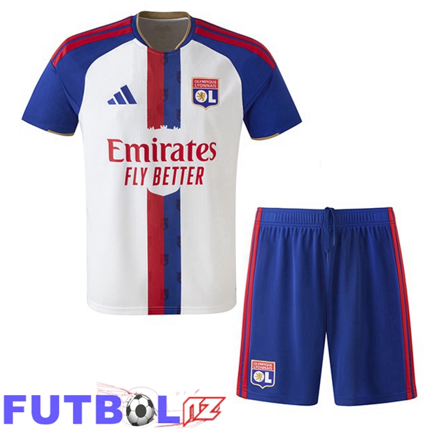 Camisetas De Futbol lyon OL Ninos Primera Blanco 2026/2027