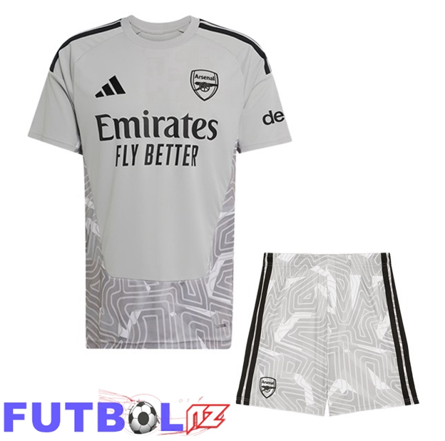 Camisetas De Futbol Arsenal Ninos Portero Gris 2026/2027