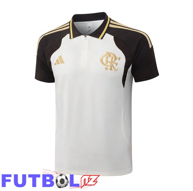 Camiseta Polo Flamengo Blanco 2026/2027