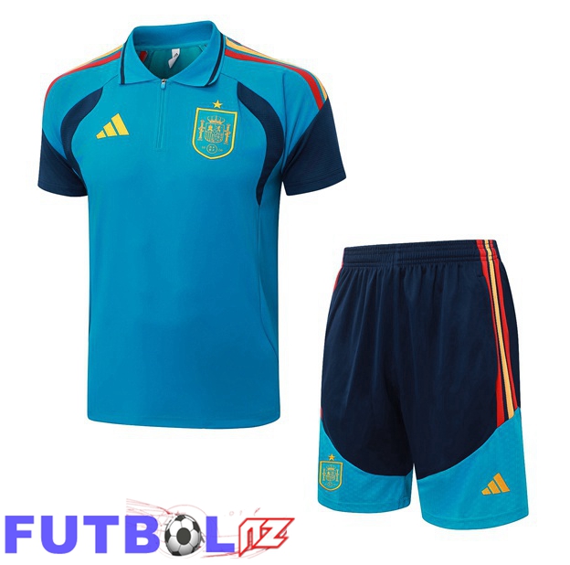 Camiseta Polo España + Cortos Azul 2026/2027 Camiseta Polo España + Cortos Azul 2026/2027