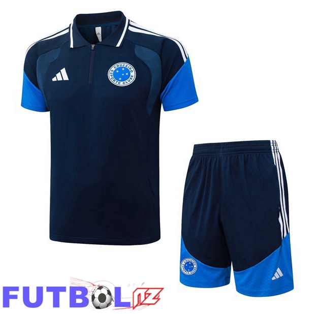 Camiseta Polo Cruzeiro EC + Cortos Azul Real 2026/2027