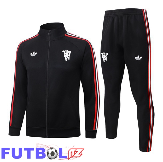 Chandal Equipos De Futbol - Chaqueta Manchester United Negro 2026/2027