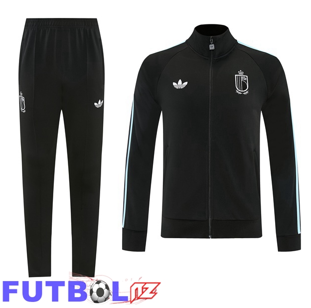 Chandal Equipos De Futbol - Chaqueta Bélgica Negro 2026/2027