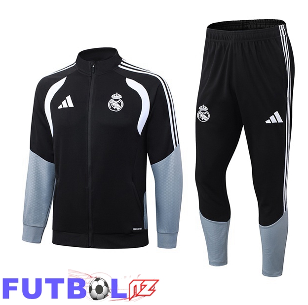 Chandal Equipos De Futbol - Chaqueta Real Madrid Negro 2026/2027