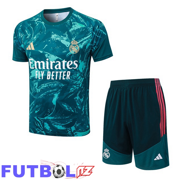 Camiseta Entrenamiento Real Madrid + Cortos Verde Azul 2026/2027