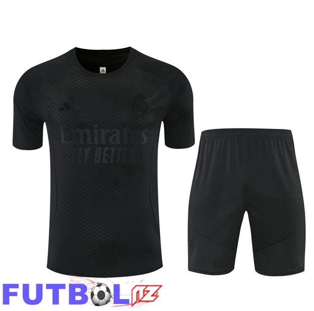 Camiseta Entrenamiento Real Madrid + Cortos Negro 2026/2027