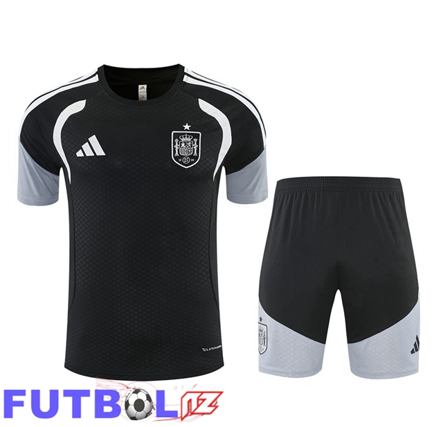 Camiseta Entrenamiento España + Cortos Negro 2026/2027