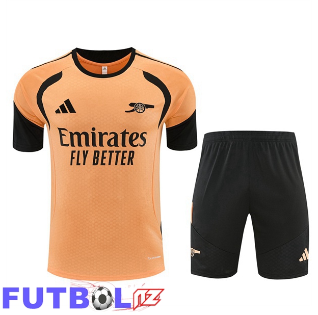 Camiseta Entrenamiento Arsenal + Cortos Naranja 2026/2027