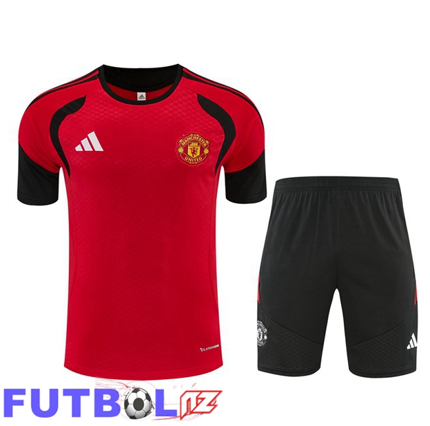 Camiseta Entrenamiento Manchester United + Cortos Rojo 2026/2027