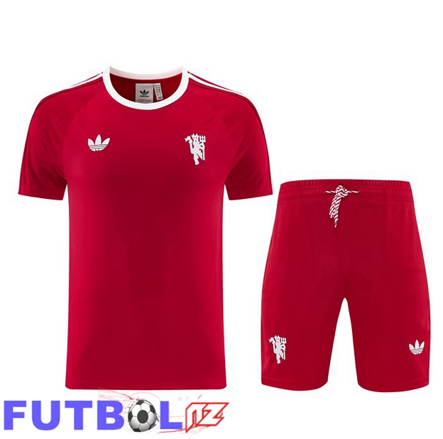 Camiseta Entrenamiento Manchester United + Cortos Rojo 2026/2027