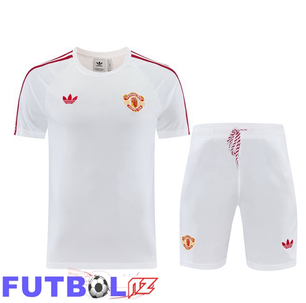 Camiseta Entrenamiento Manchester United + Cortos Blanco 2026/2027