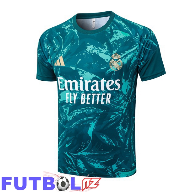 Camiseta Entrenamiento Real Madrid Verde Azul 2026/2027