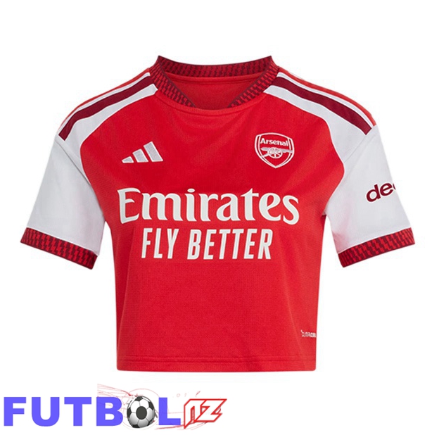 Camisetas De Futbol Arsenal Court Mujer Primera Rojo Blanco 2026/2027