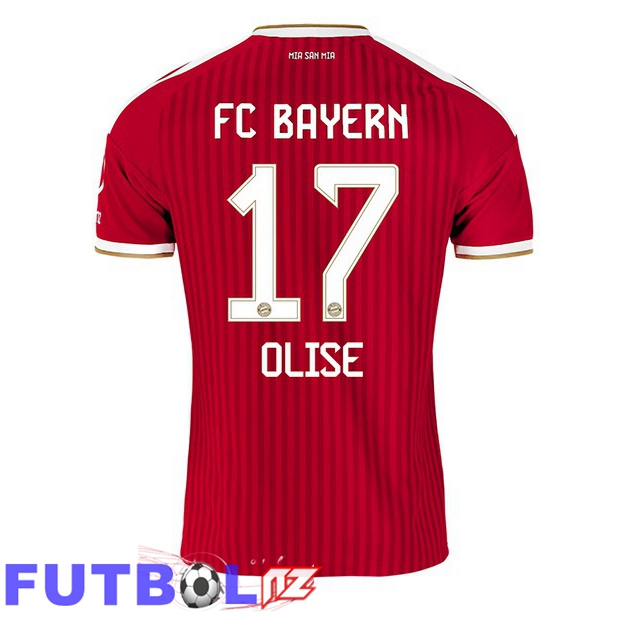 Camisetas De Futbol Bayern Munich (Olise 17) Primera Rojo 2026/2027