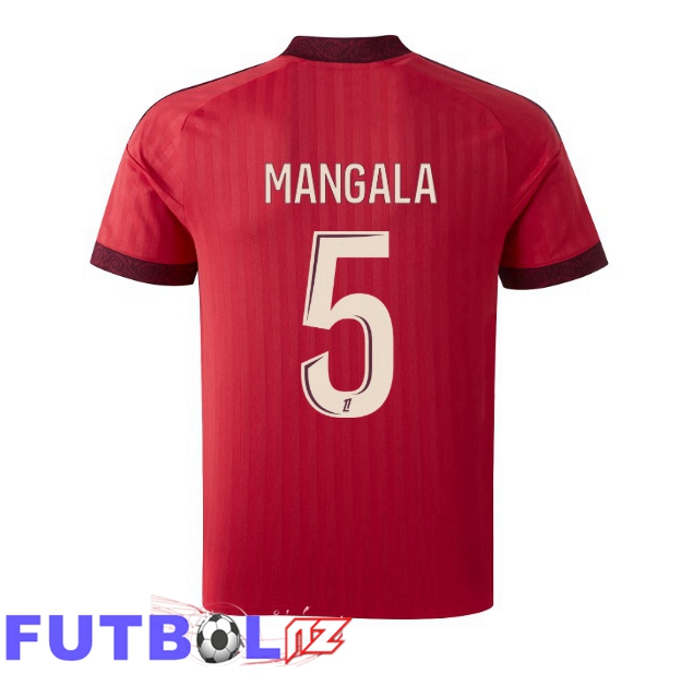 Camisetas De Futbol lyon OL (MANGALA 5) Segunda Rojo 2026/2027