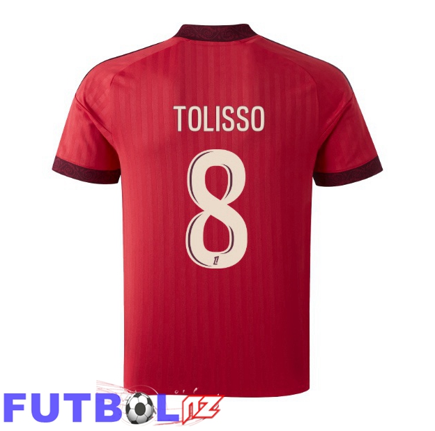 Camisetas De Futbol lyon OL (TOLISSO 8) Segunda Rojo 2026/2027