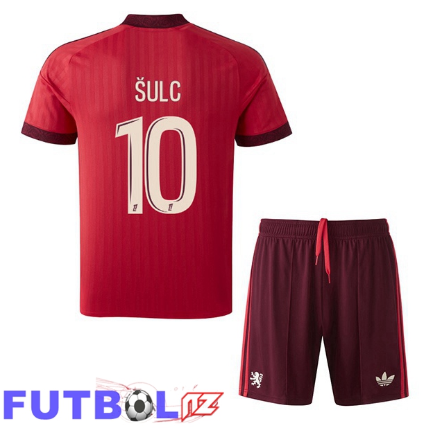 Camisetas De Futbol lyon OL (ŠULC 10) Ninos Segunda Rojo 2026/2027