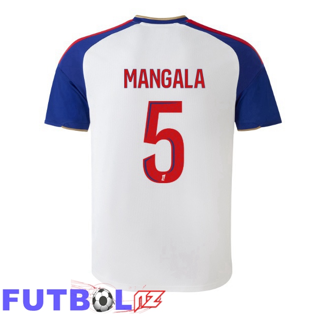 Camisetas De Futbol lyon OL (MANGALA 5) Primera Blanco 2026/2027