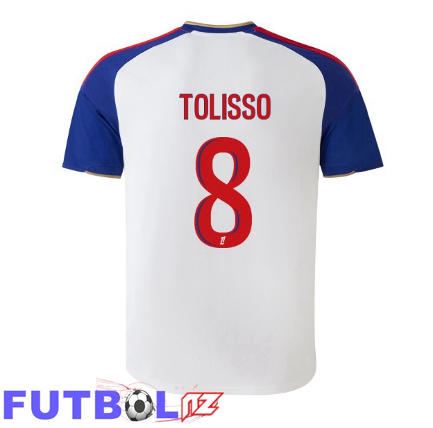 Camisetas De Futbol lyon OL (TOLISSO 8) Primera Blanco 2026/2027