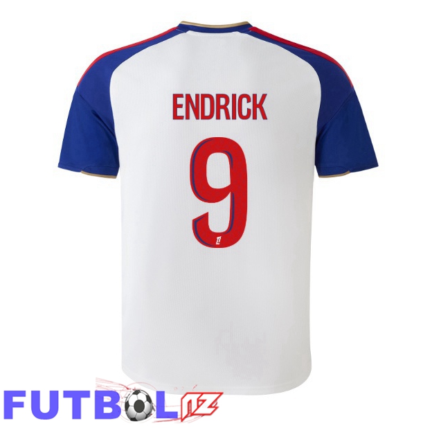 Camisetas De Futbol lyon OL (ENDRICK 9) Primera Blanco 2026/2027