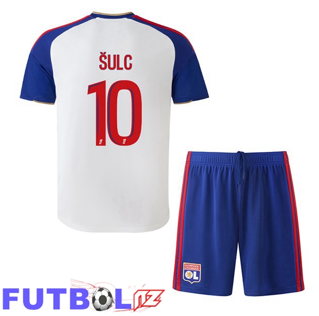 Camisetas De Futbol lyon OL (ŠULC 10) Ninos Primera Blanco 2026/2027