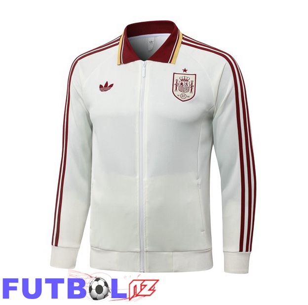 Chaquetas Futbol España Blanco 2026/2027 Chaquetas Futbol España Blanco 2026/2027