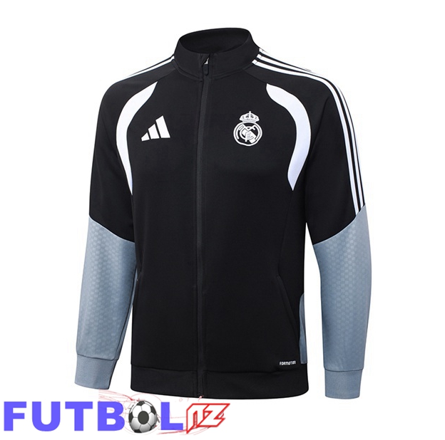 Chaquetas Futbol Real Madrid Negro 2026/2027
