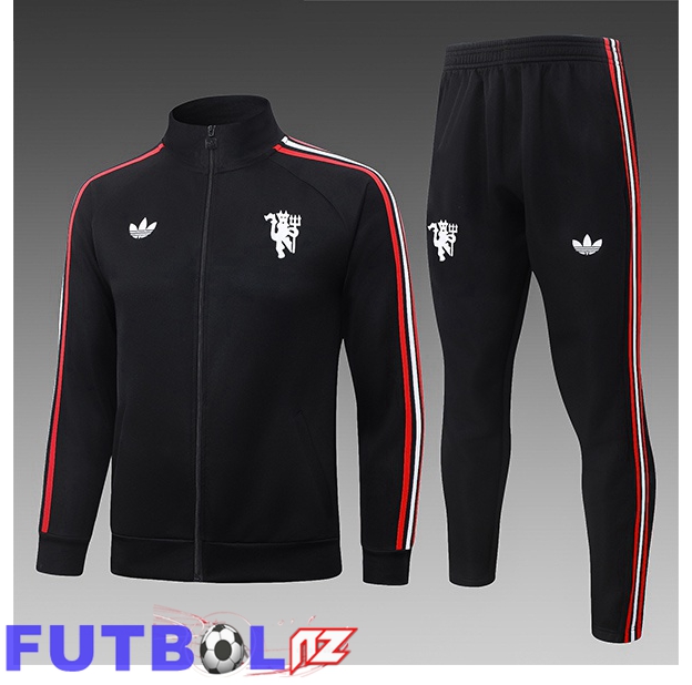 Chandal Equipos De Futbol - Chaqueta Manchester United Ninos Negro 2026/2027