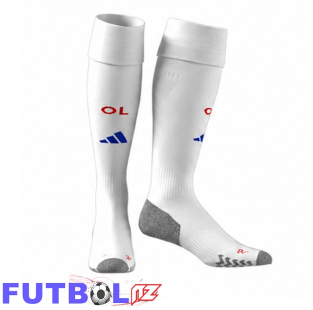 Calcetines De Futbol lyon OL Primera Blanco 2026/2027